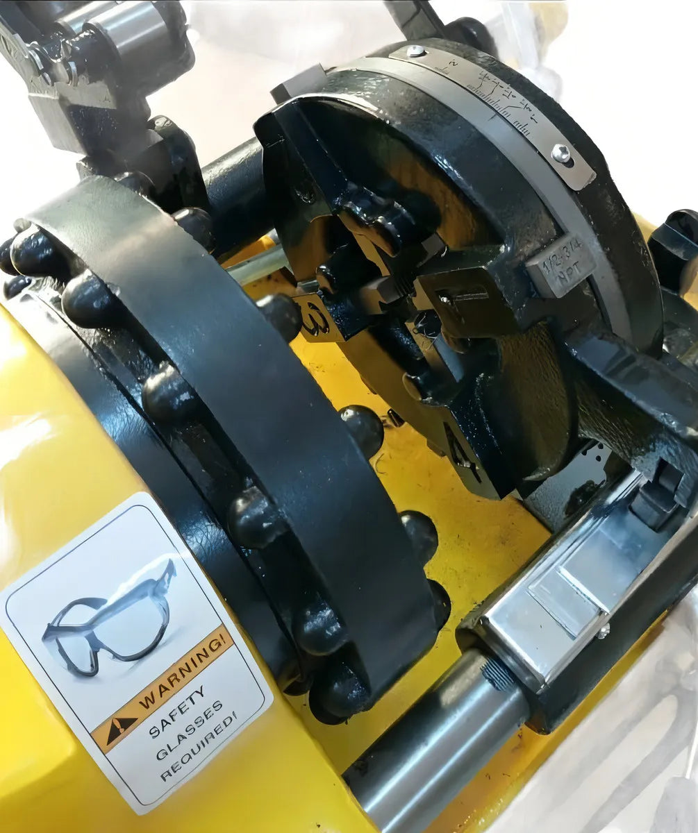 Roscadora De Tuberias De 1/2 A 2 Pulgadas Uyustools Color Amarillo Frecuencia 60hz