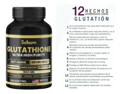 Glutatión Glutathione X2+regalo Na