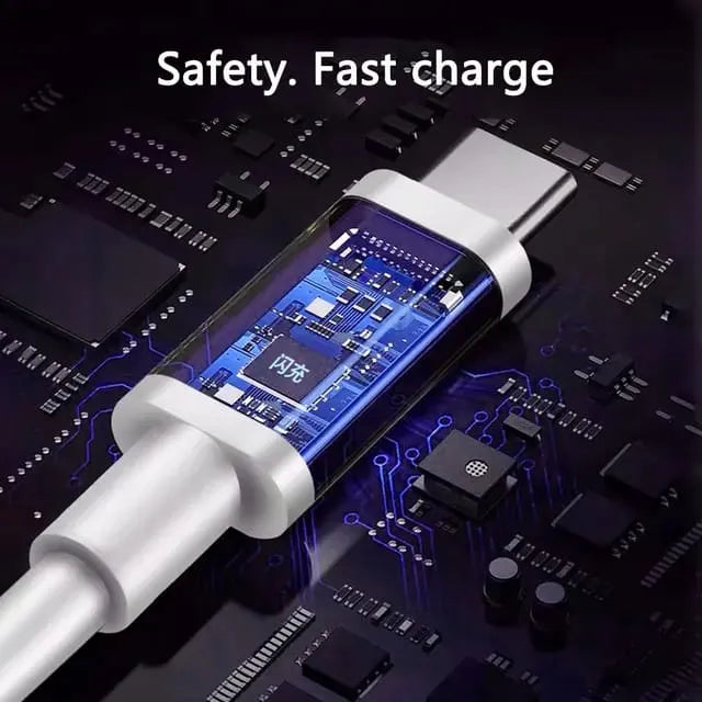 Cargador Celular Rápido 33w Compatible Xiaomi Genérico Usb C Blanco