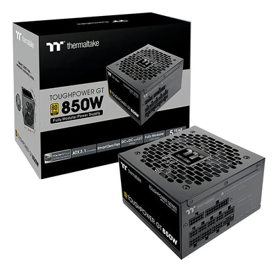 Fuente De Poder Thermaltake Toughpower Gt 850w 80 Plus Gold Color Negro