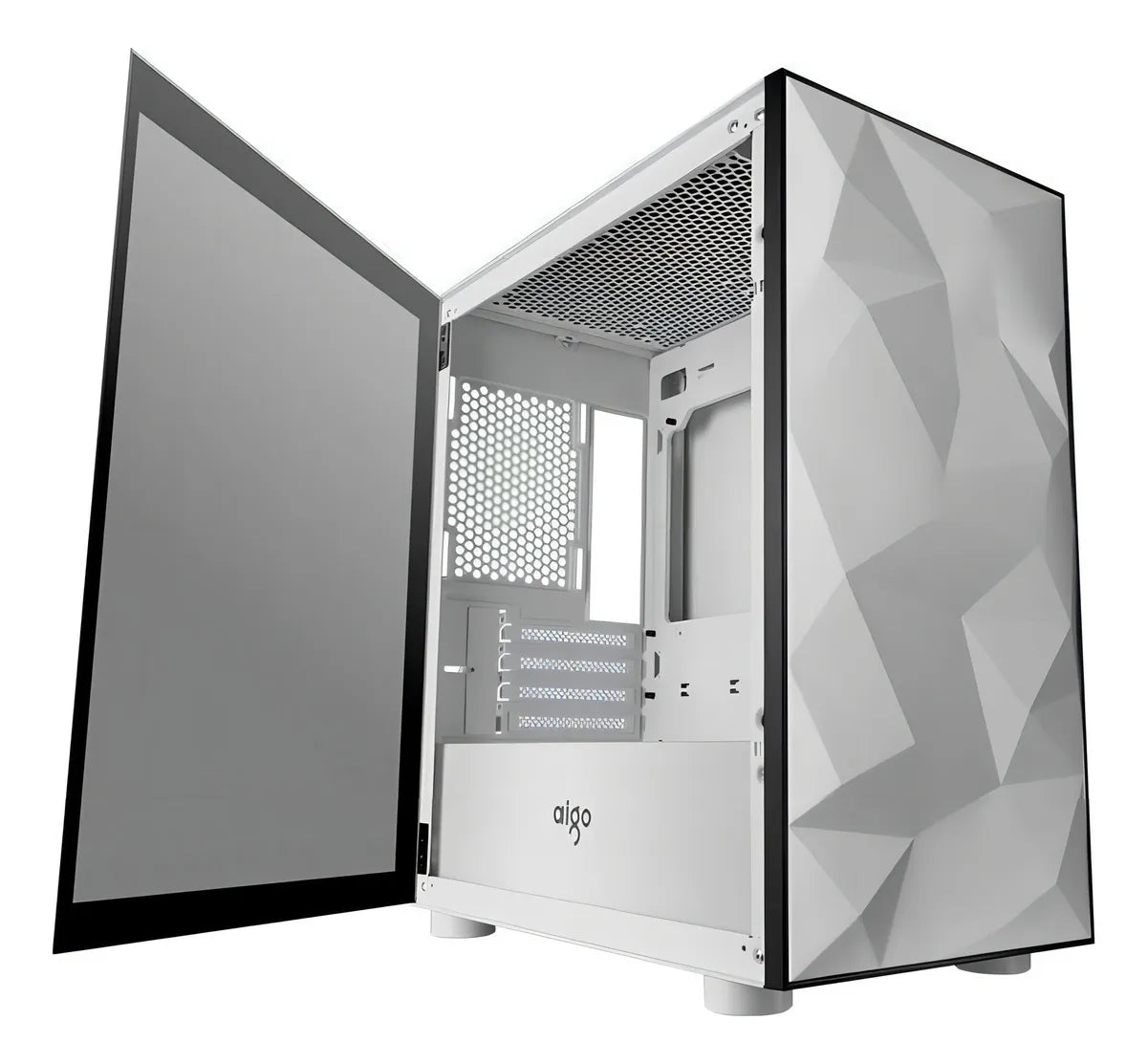 Armario Aigo Darkflash Dlm 21 con cristal lateral blanco para jugadores