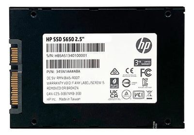 Disco Estado Solido Ssd 480gb Hp S650 Sata Iii 3d Nand 2.5mm