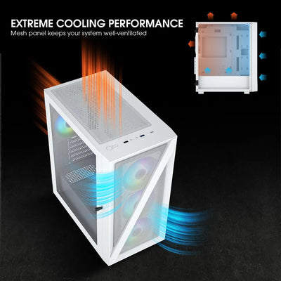 Vetroo M05 Micro Atx Carcasa Para Computadora Con Puerta