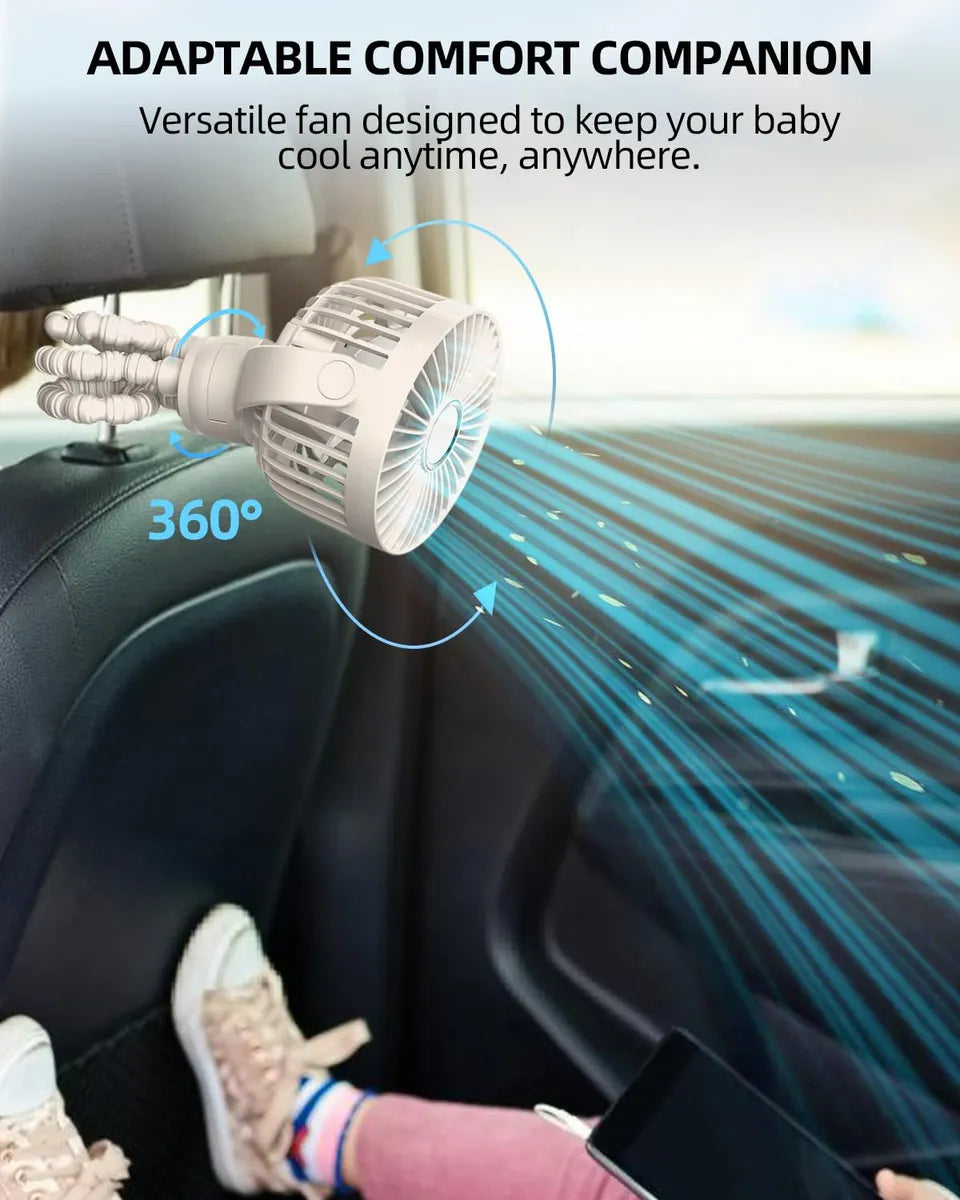 Mini Ventilador Portátil Recargable 360 3 Velocidades Cochec