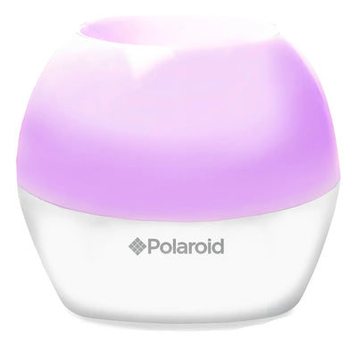 Parlante Bluetooth Polaroid Con Luz Led Color Blanco