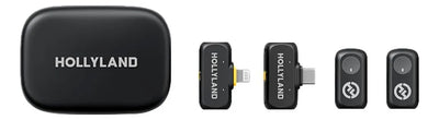Micrófonos Inalámbricos Hollyland Lark A1 Combo Color Negro
