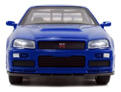 Brian´s Nissan Skyline Gt-r Rápido Y Furioso 1:32 Jada Color Azul Rey
