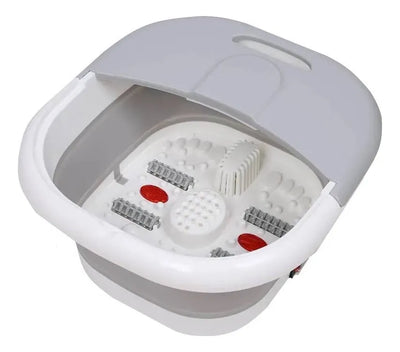 Tina Gris Spa Pies Plegable Burbuja Calor Y Luz Roja