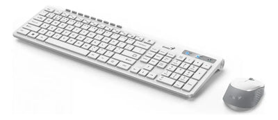 Combo Genius Inalambrico Bluetooth Slimstar 8230 Blanco
