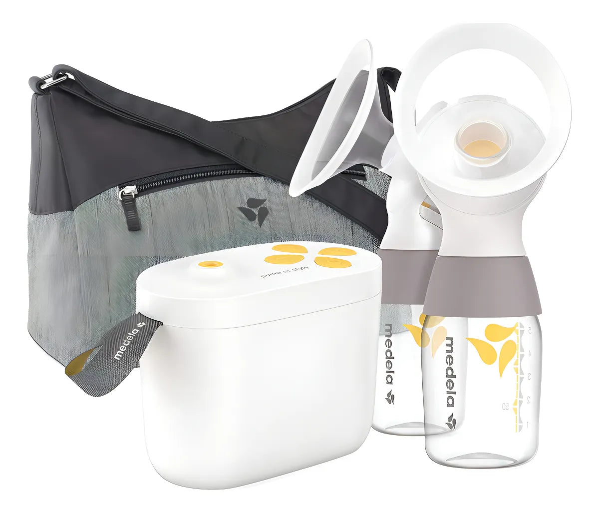 Extractor Leche Materna Medela Doble Eléctrico Pilas Maxflow