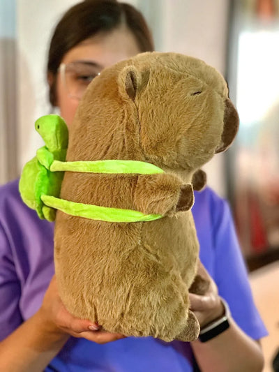 Capibara De Peluche Grande Realista Bonito Juguete Perfumado Color Marrón