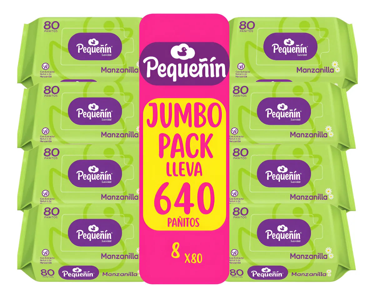 Pañitos Humedos Pequeñin 640und Tollitas Humedas Bebe Pañito