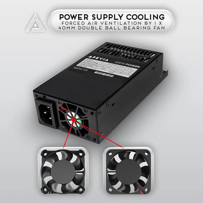 Fuente De Poder 500w Apevia Itx Modular Para Pc