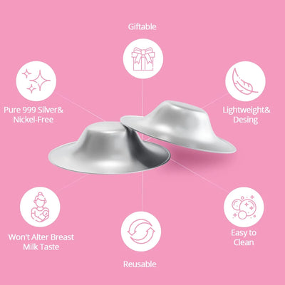 Silveriumom The Original Silver - Tazas De Lactancia Protec