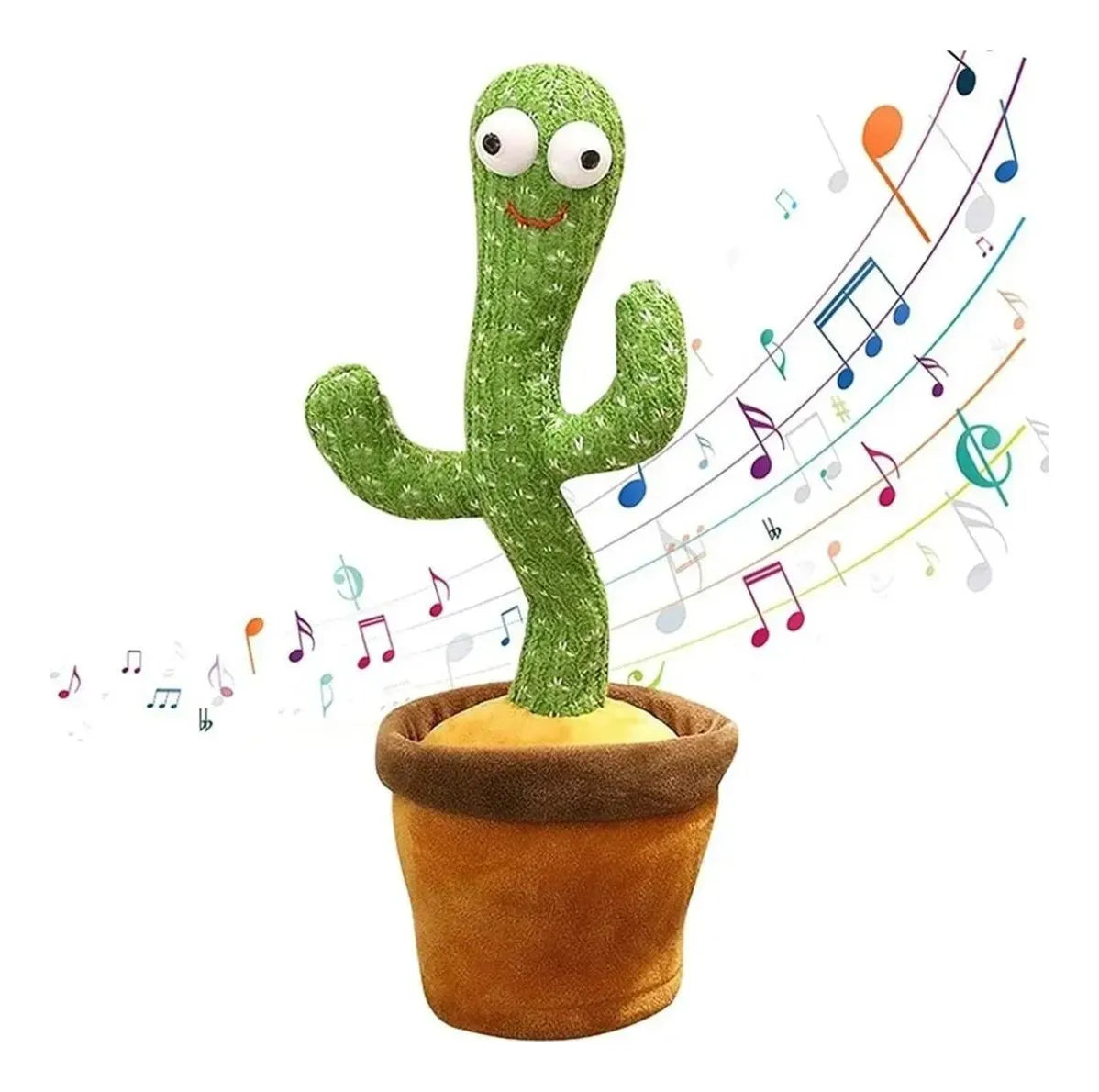 Peluche Dancing Cactus Verde Luz Sonidos Canta Baila Repetidor USB