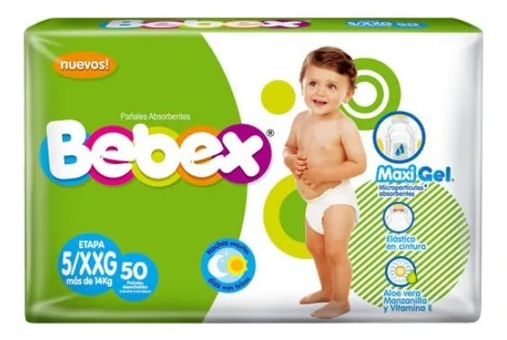 Pañal Bebex Etapa 5 Xxg X100 - Unidad a Género Sin género Tamaño Extra extra grande (XXG)