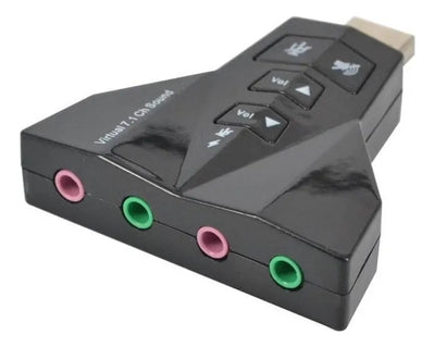 Mini Tarjeta De Audio Externo Doble Conexión, Adaptador Audi