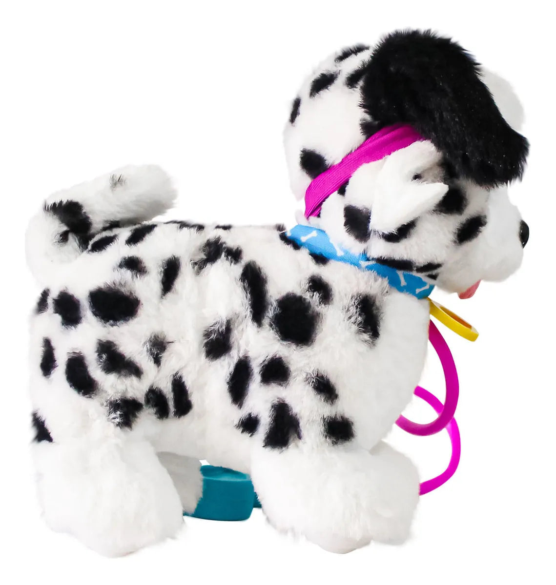 Peluche Dálmata Sprint Pull Along Con Sonido Color Blanco