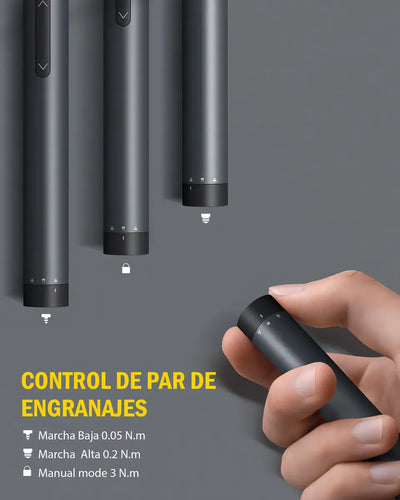 Fanttik E1 Pro Mini Destornillador Eléctrico 3.7 V 24 Puntas Color Gris