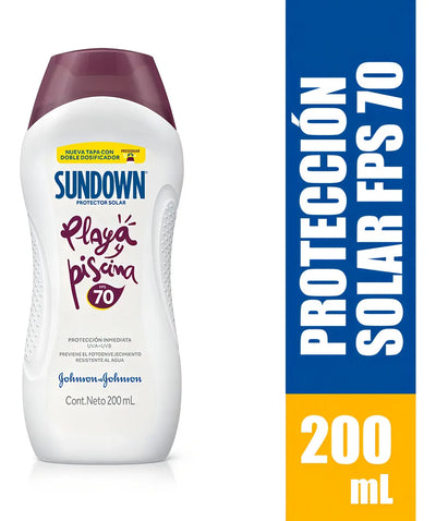 Protector Solar Sundown Playa Piscina Fps70 200ml