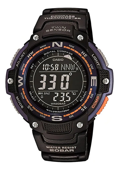 Reloj Casio Sgw100 2b Analógico Digital Brújula Termómetro