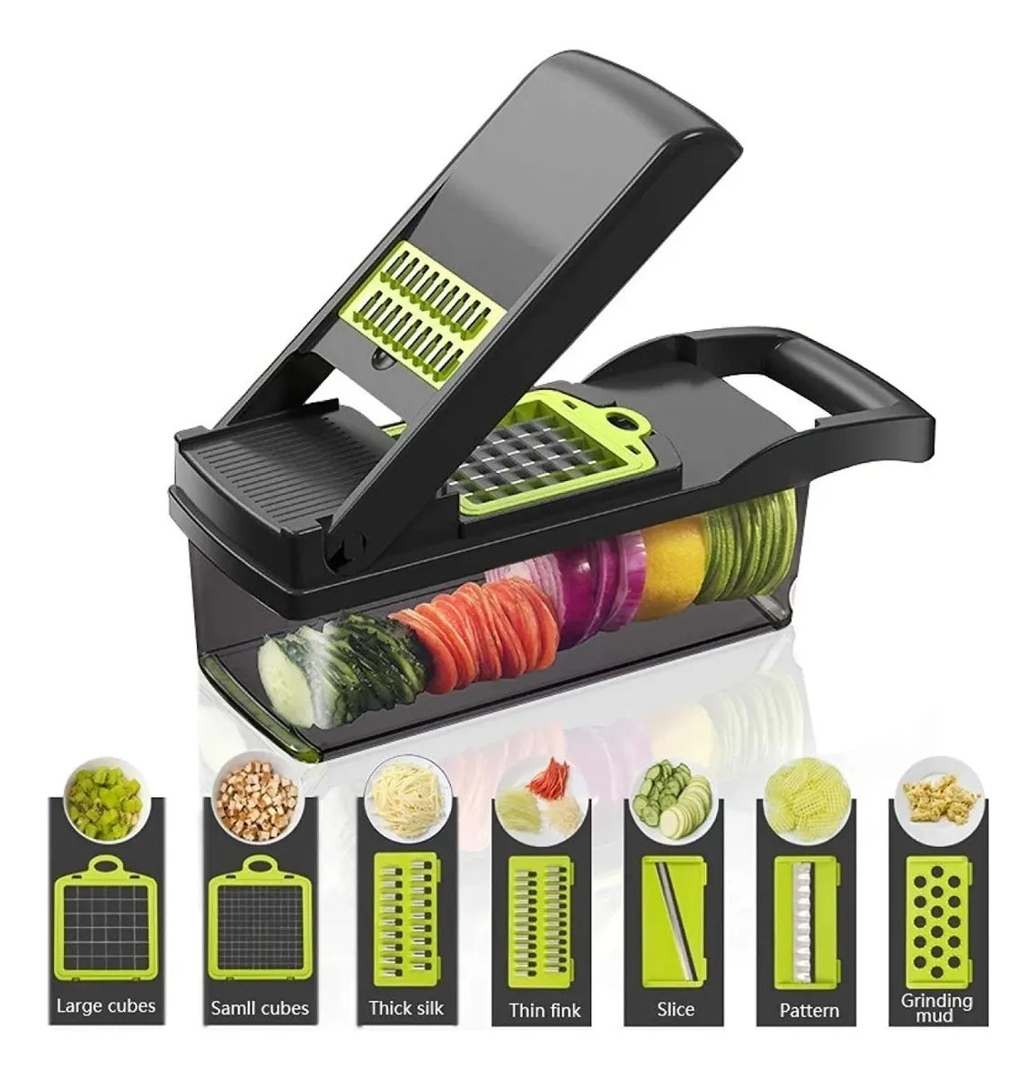 Rallador Picador Cortador Portatil De Verduras Frutas Quesos