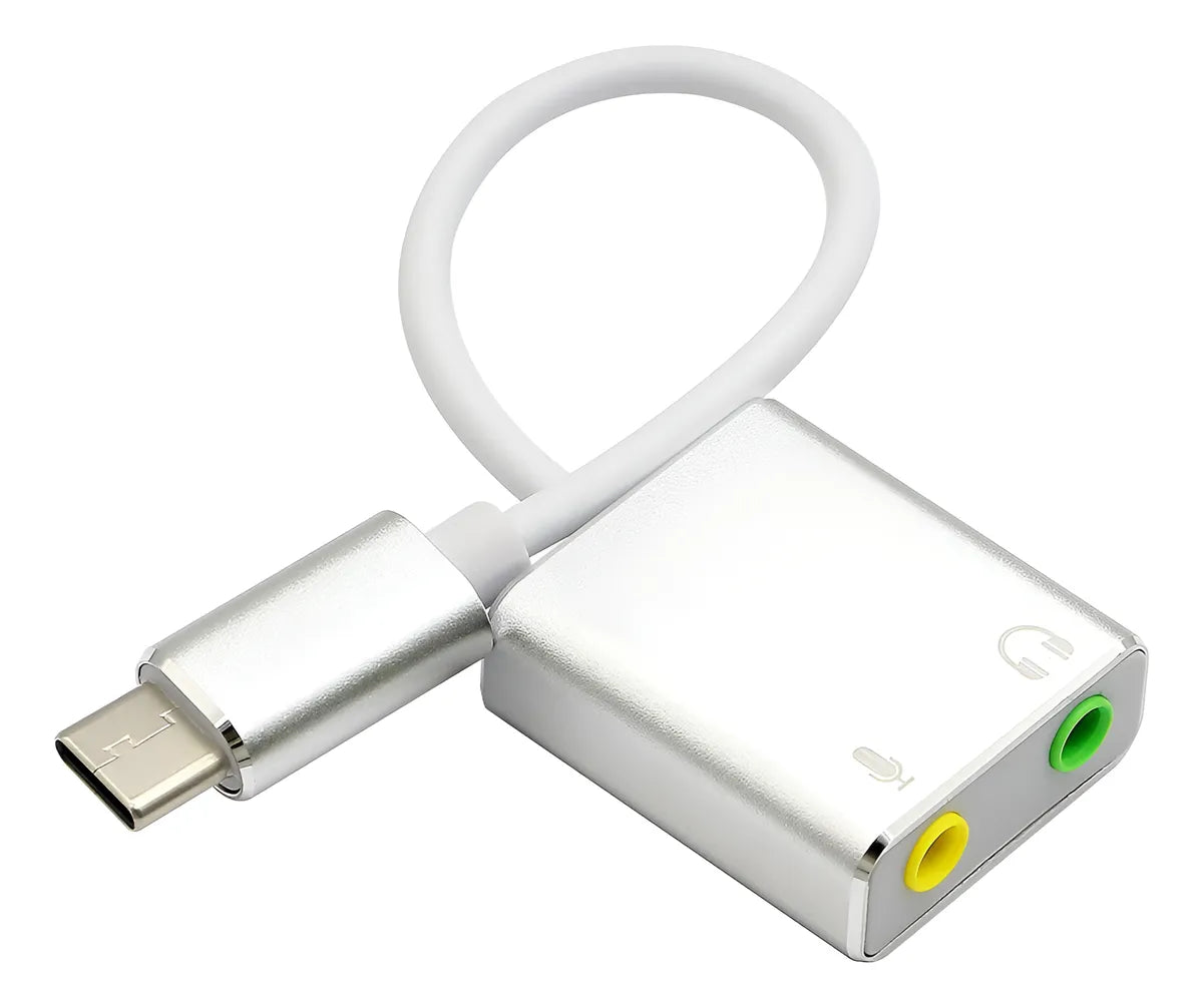 Adaptador De Sonido Tipo C - Plug Microfono- Plug Audifonos