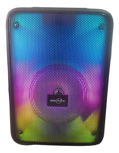 Parlante Torre Cabina Sonido Bluetooth Usb Tf Mic Recargable Negro