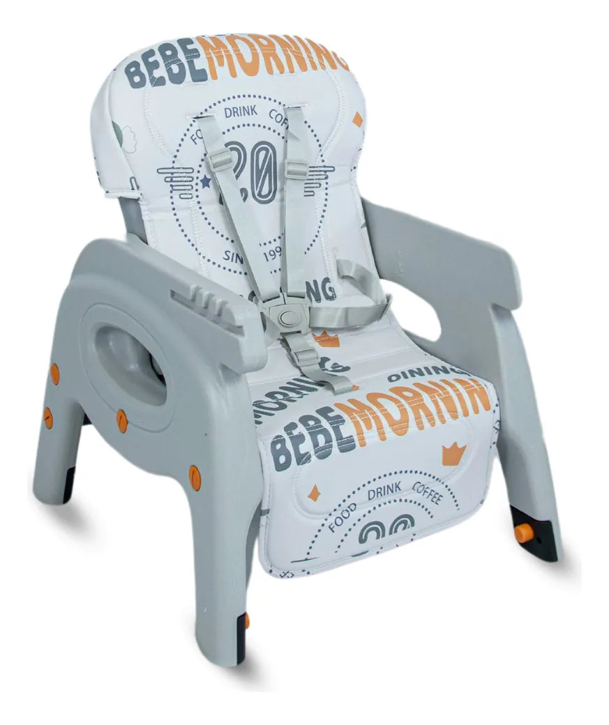 Silla Comedor Bebe 3 En 1 Comedor Escritorio Niños Color Blanco/Azul Niño