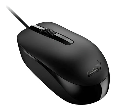 Kit de teclado y mouse Alámbrico Genius KM-160 de color negro- En español