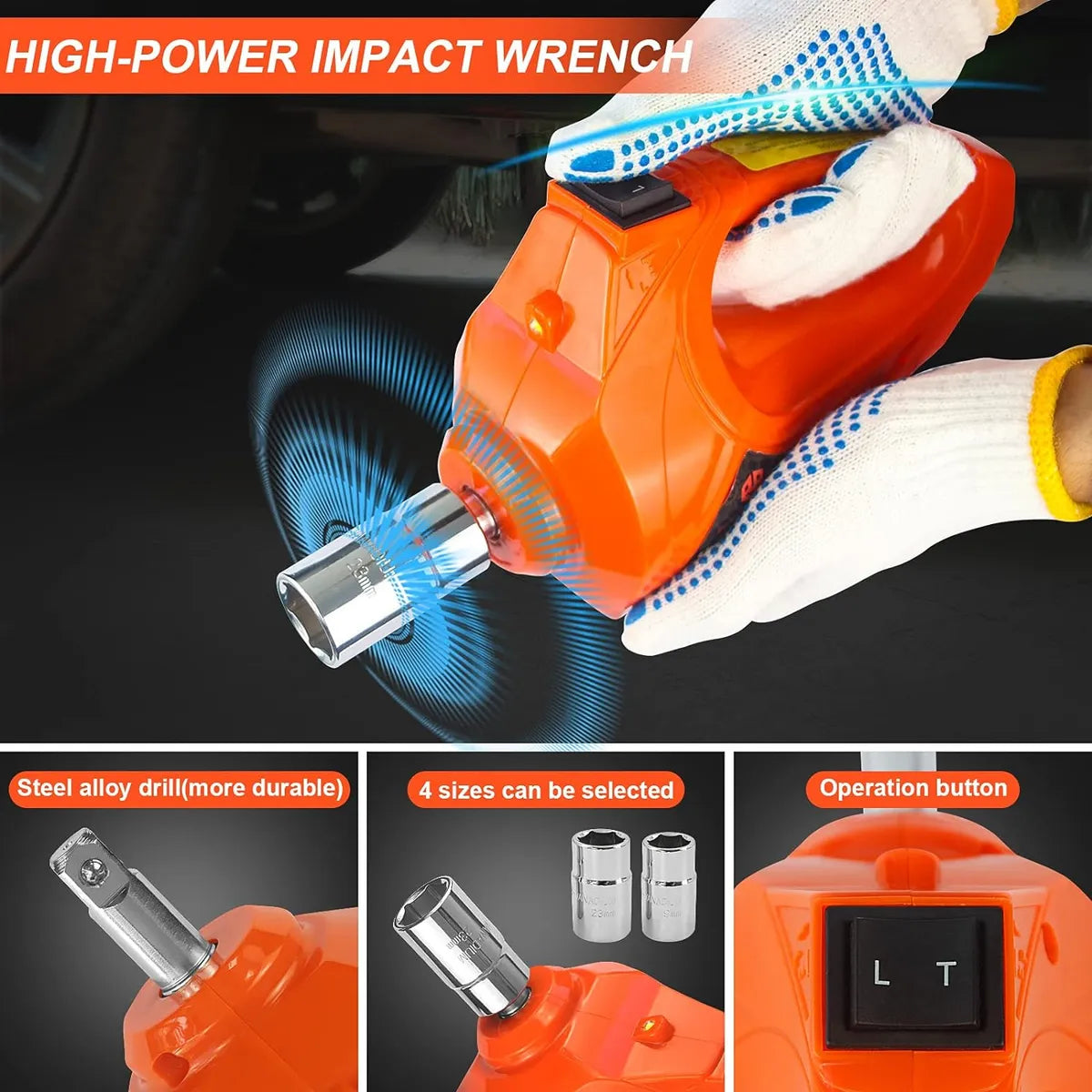 Gato Eléctrico Rápido 5 Toneladas Y Llave De Impacto