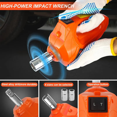 Gato Eléctrico Rápido 5 Toneladas Y Llave De Impacto
