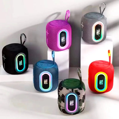 Parlante Altavoz Portátil Bluetooth Tws Envolvente Y Potente Negro
