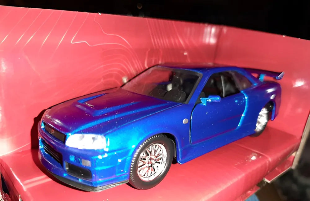 Brian´s Nissan Skyline Gt-r Rápido Y Furioso 1:32 Jada Color Azul Rey