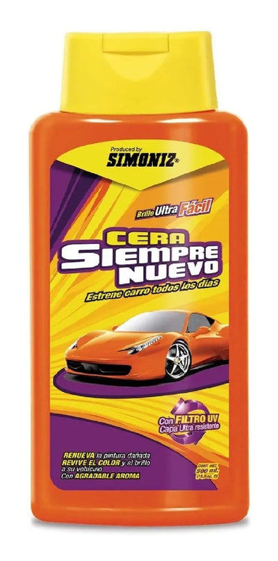 Cera Siempre Nuevo Brillo Para Carros Revive Color Buen Olor
