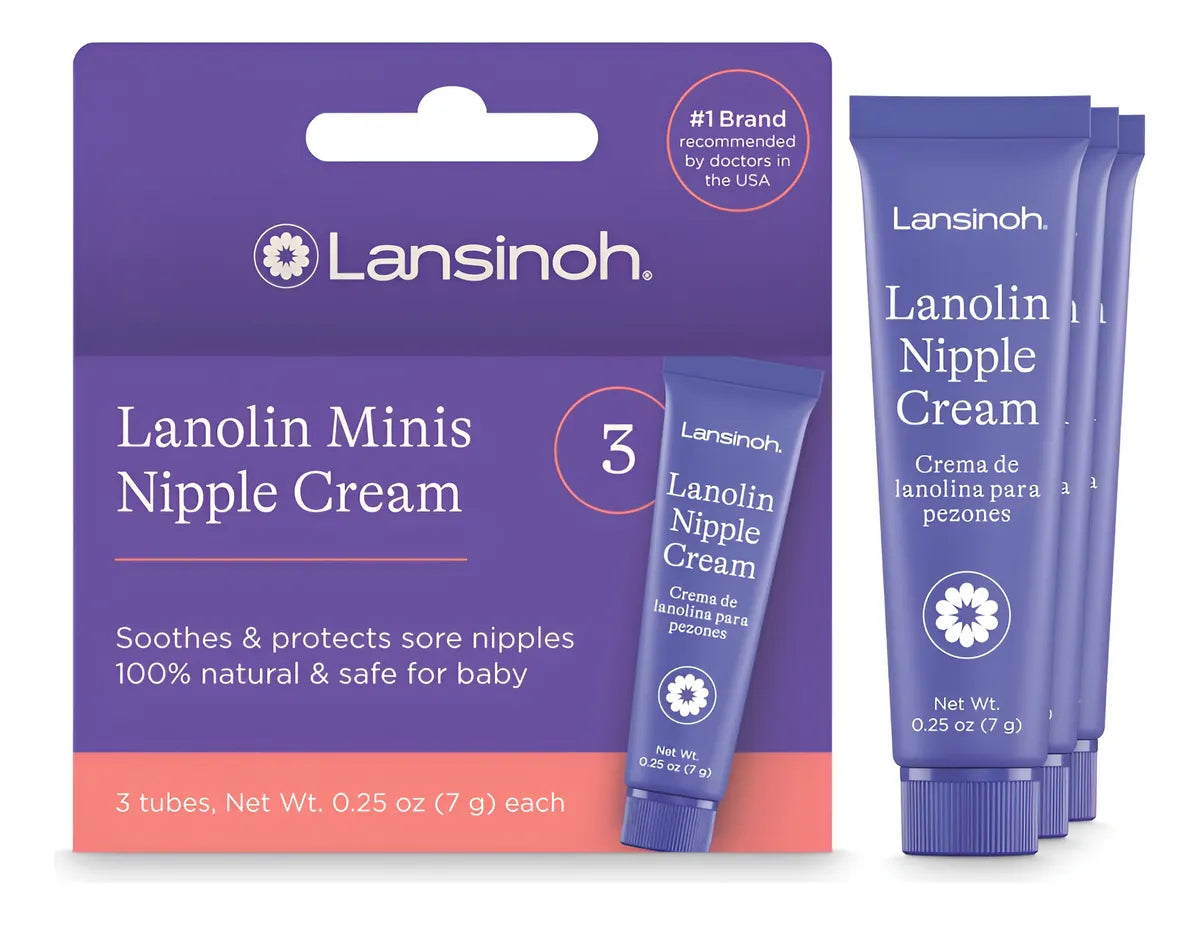 Crema Pezones Anti Grietas Lanolina Lansinoh Tubo 7gr 3 Unds Única