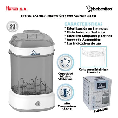 Bebesit Esterilizador Eléctrico 5 Biberones