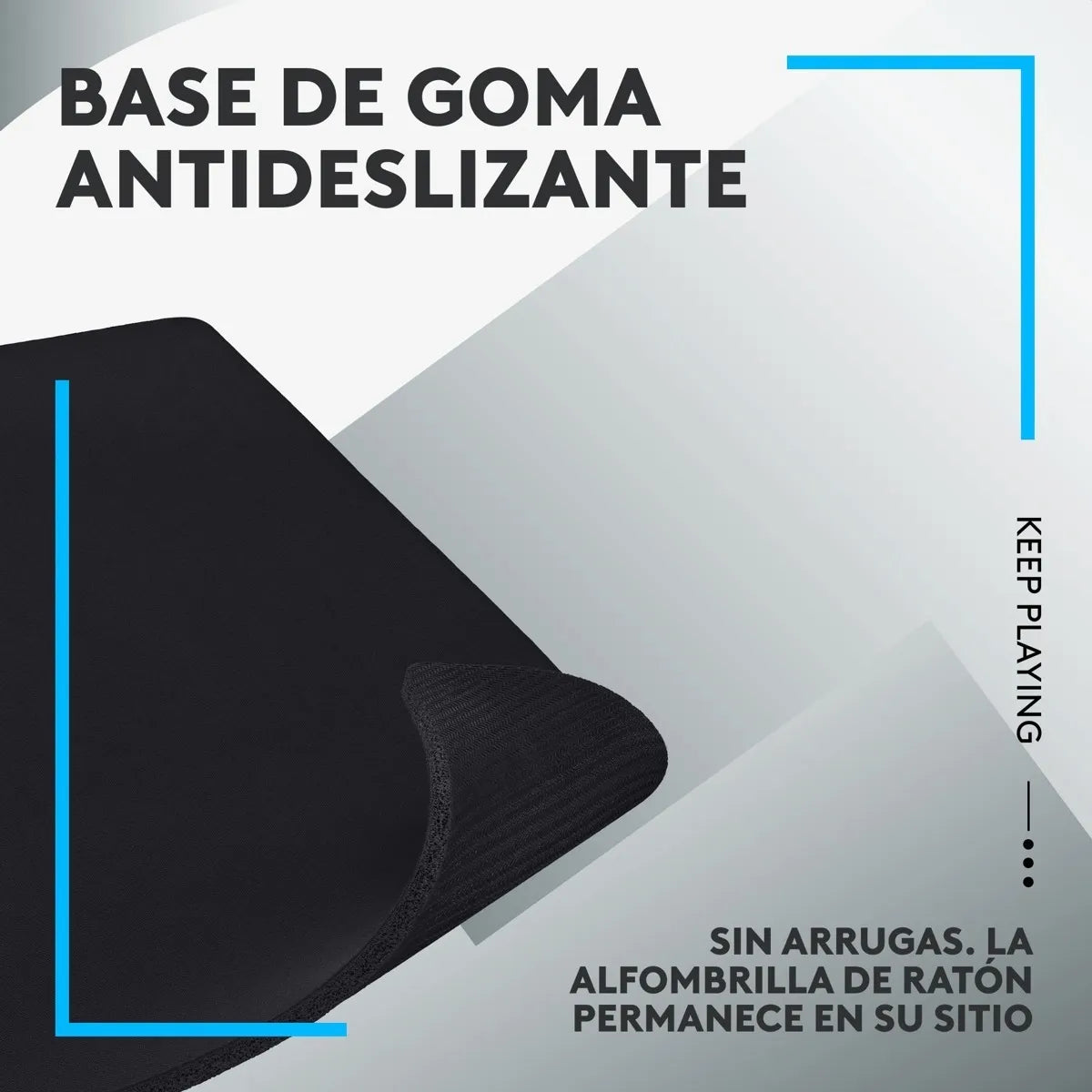 Alfombrilla Gamer Logitech G740 / Pad Mouse L, 460x400x5mm Negro
