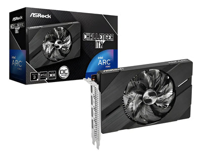 Tarjeta Video Asrock A380 Challenger Itx 6gb Oc Ddr6 Intel