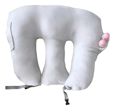 Almohada De Lactancia Para Gemelos 3 En 1 Gris Gemelar