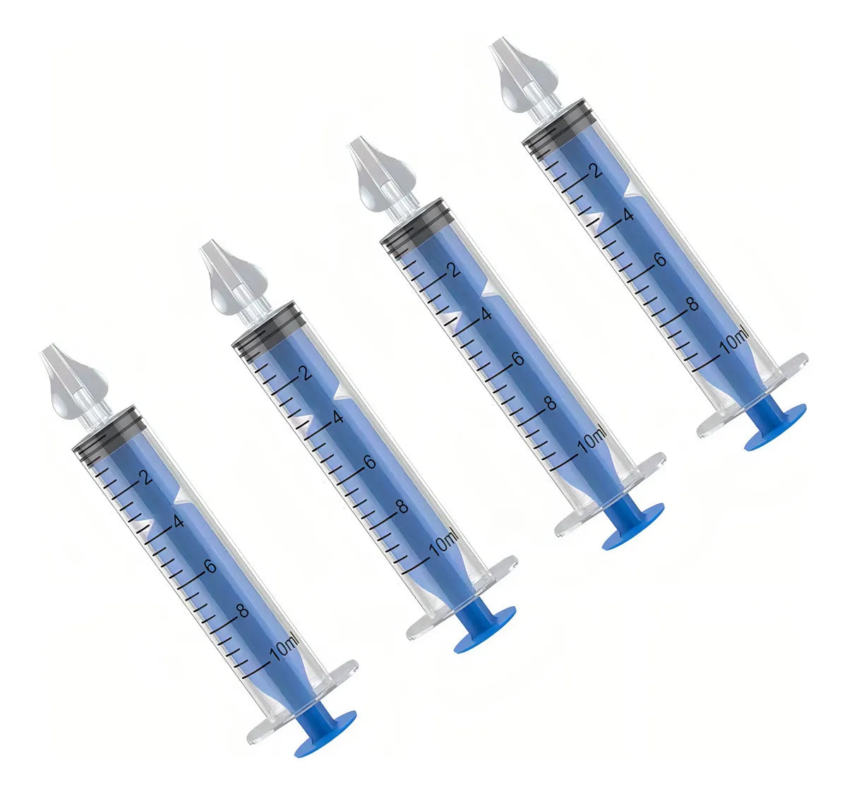 Aspirador Nasal Suave Seguro De Silicona Para Bebés Y Niños Color Azul