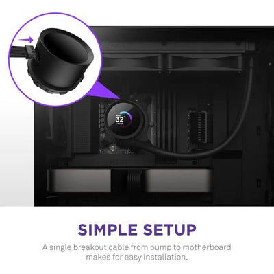 Nzxt Kraken 240 - Rl-kn240-b1 - Refrigerador Líquido Para...
