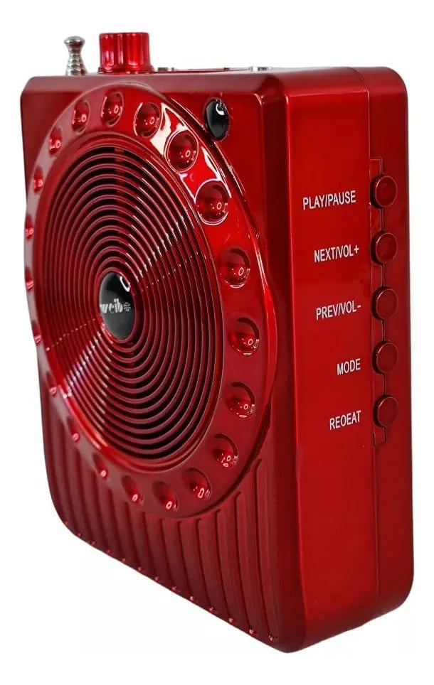 Parlante Portátil Micrófono Amplificador Bluetooth Radio Sd