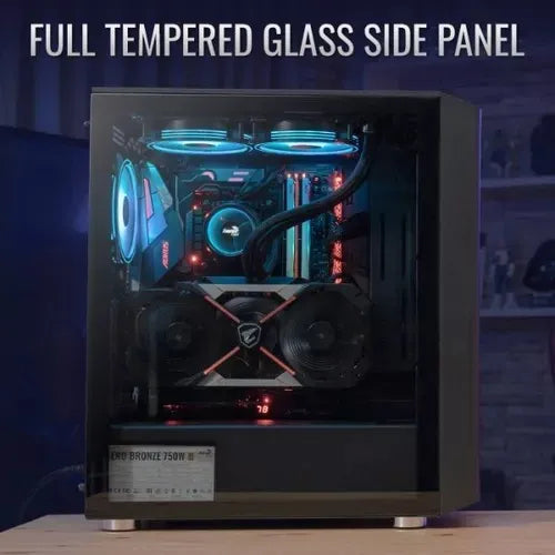 Gabinete Gamer Aerocool Interstellar Rgb 5 Fans Color Negro