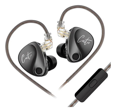 Auriculares in-ear gamer KZ Castor Bass version Sin microfono 120 cm