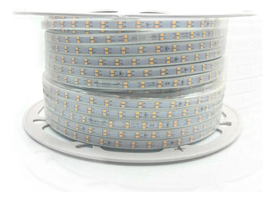 Manguera Navideña Plana Verde 180led Mt Rollo 50mt 110v Ip65 Verde Lima