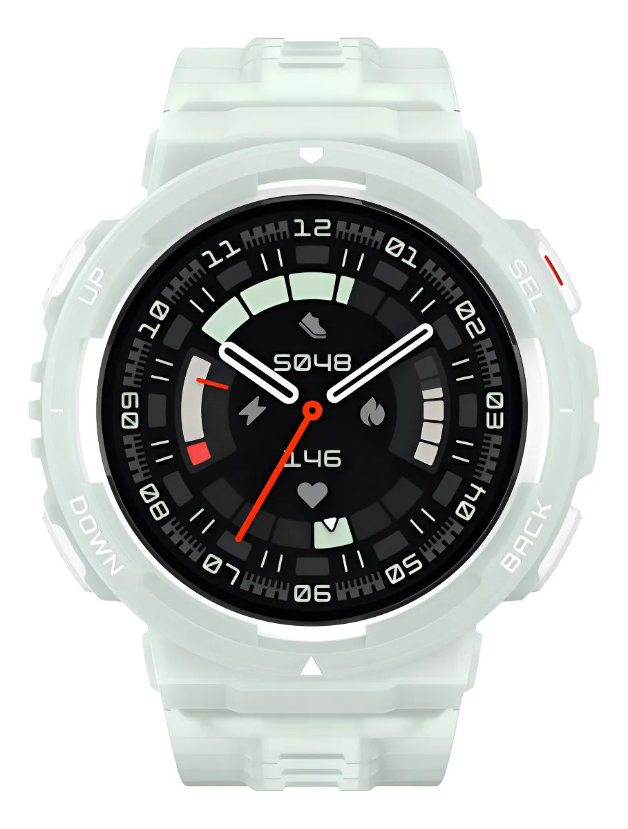 Reloj Smartwatch Amazfit Active Edge 1.32 Gps Mint Grey Malla Gris Diseño de la malla Mesh