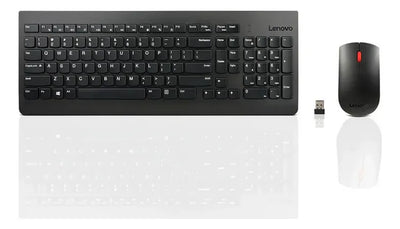 Combo Teclado Y Mouse Inalámbrico Lenovo 510 Español Color Negro
