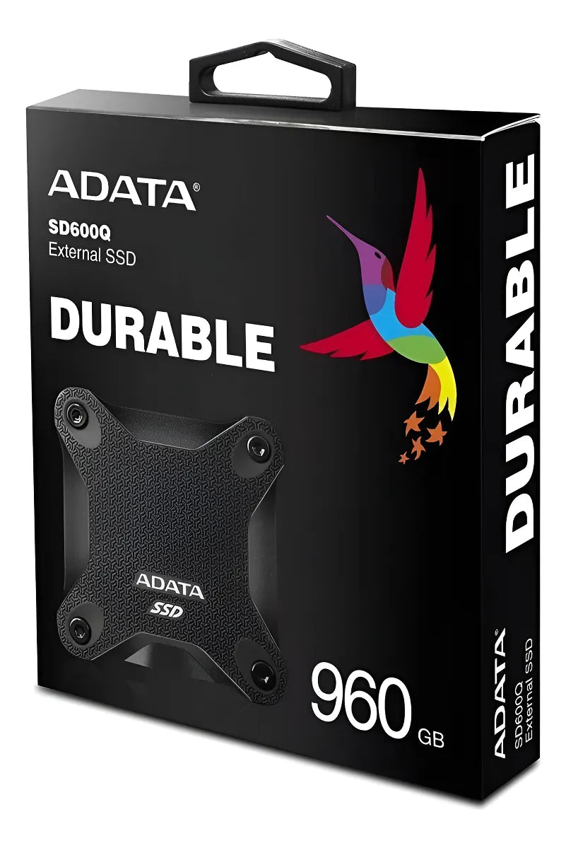 Disco Solido Adata Durable Sd600q External Ssd 960gb Negro