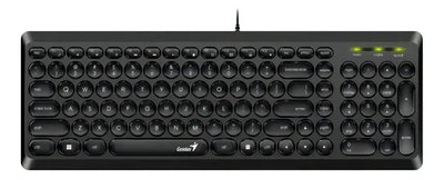 Teclado Genius Slimstar Q200 Ultra Delgado Multimedia Usb